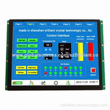 10.4-inch 800 x 600 Dots TFT LCD Modules, Supports RS232 & RS485, TTL, Resistive Touch Panel